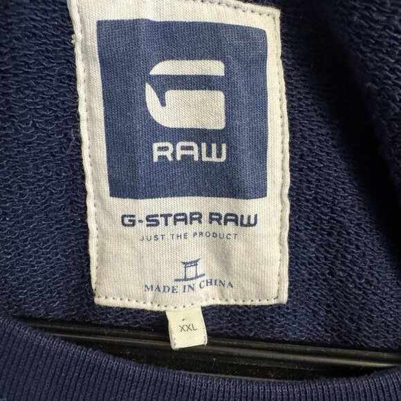 G-Star Raw Premium Sweater Stormy Hawaiian Pullover Sweatshirt XXL EUC pockets - Picture 5 of 10